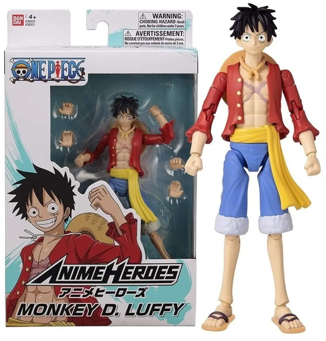 Bandai One Piece - Set van 3 Figuren: Roronoa Zoro, Monkey D. Luffy, Sanji - afbeelding 4 van 6