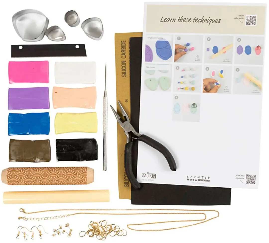 Creativ Company Starter Hobbyset Sieraden Klei - 9 stuks - afbeelding 3 van 5