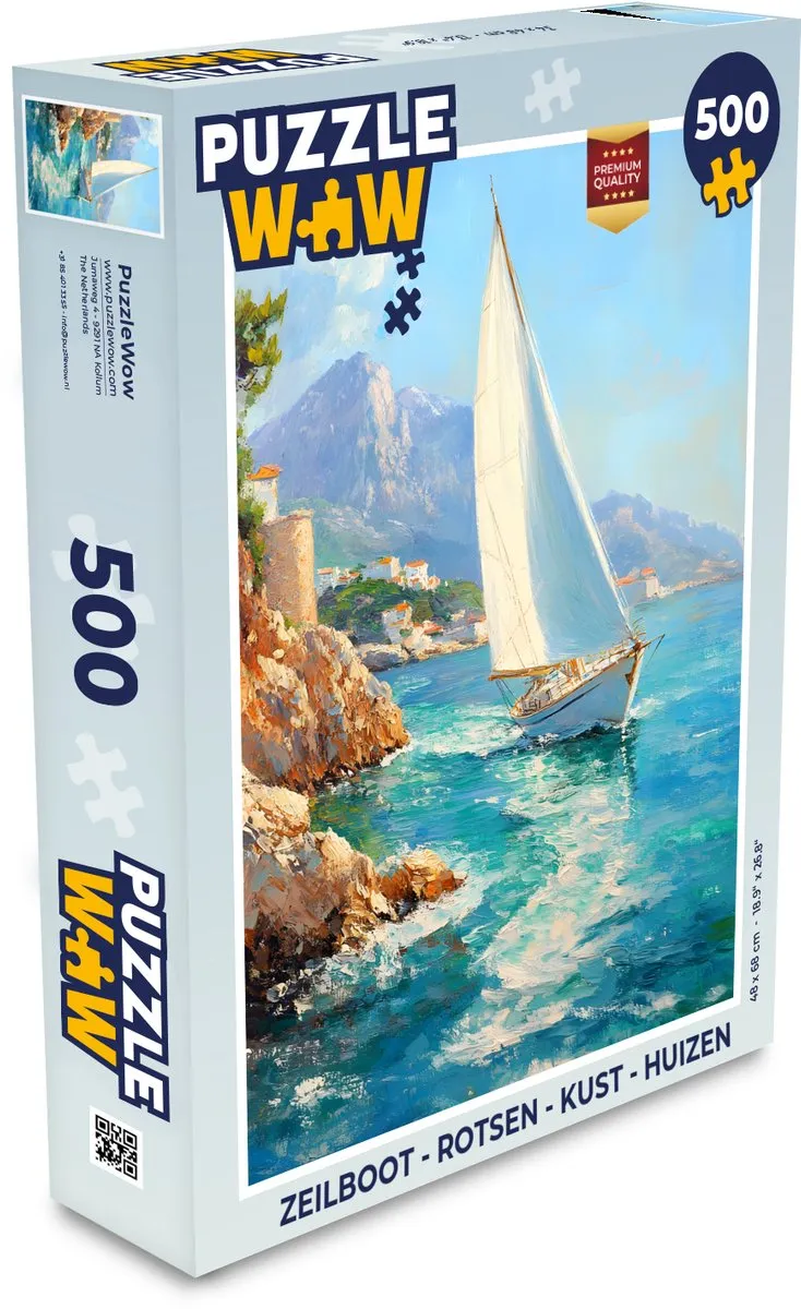 PuzzleWow Zeilboot Legpuzzel 500 Stuks