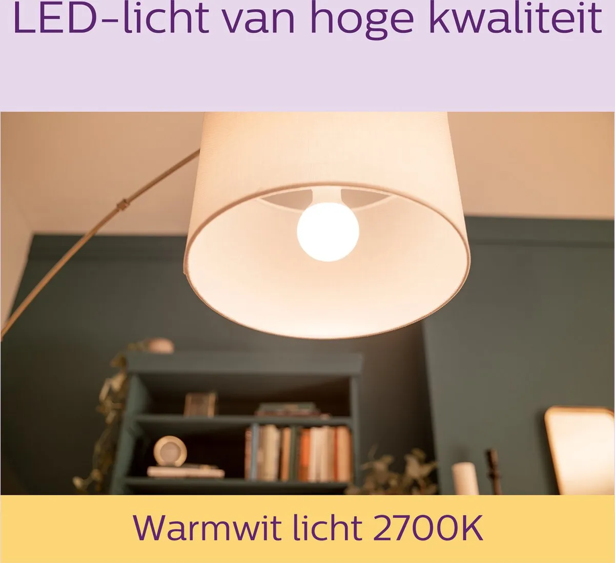 Philips LED Lamp Mat 8W E27 Warmwit - 2 Stuks
