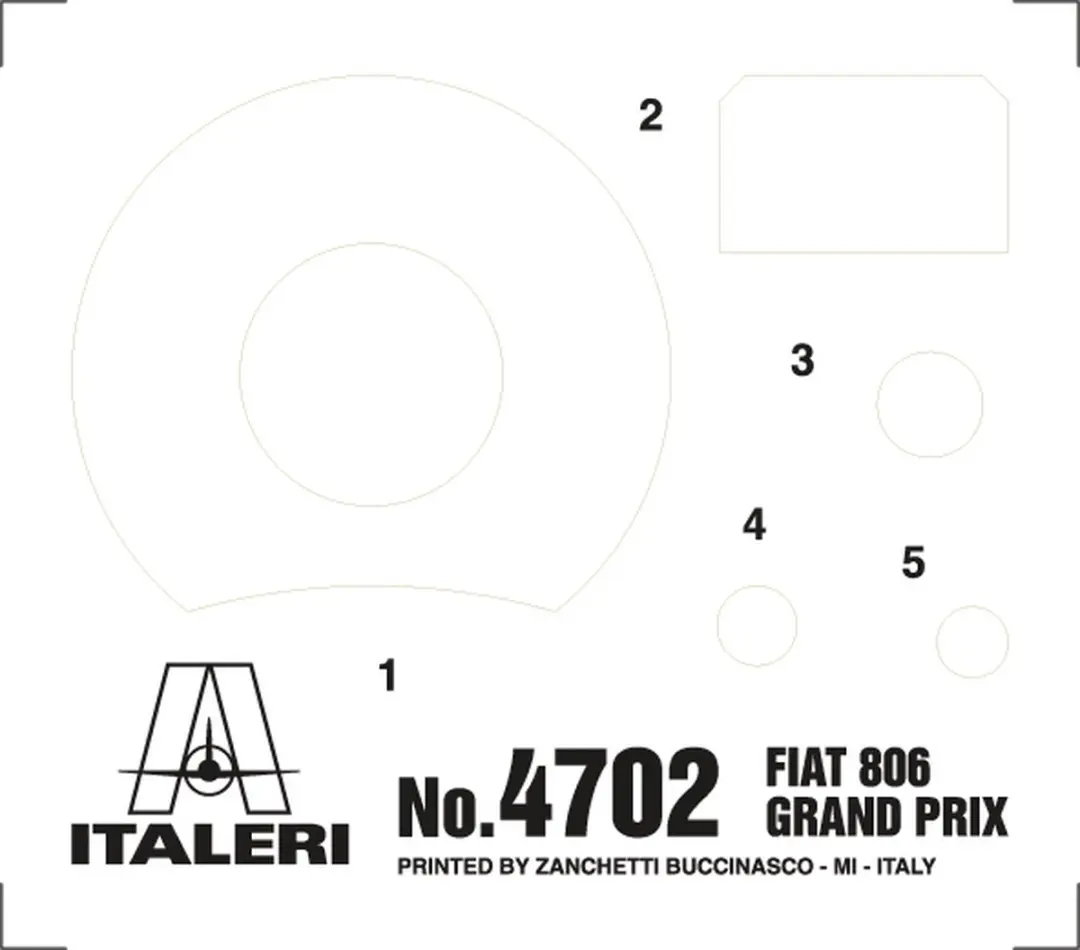 Italeri Fiat 806 Grand Prix Montagekit ITA4702 - 1:12 - afbeelding 5 van 6