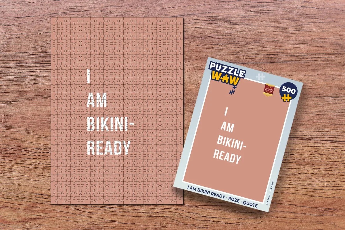 PuzzleWow I am Bikini Ready Legpuzzel 500 Stuks - Multicolor