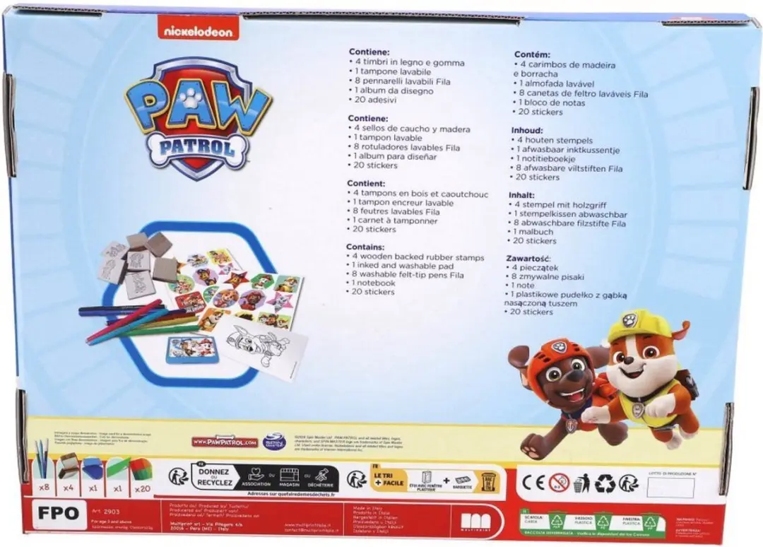 PAW Patrol Maxi Stempelset - 22-delig - afbeelding 5 van 6