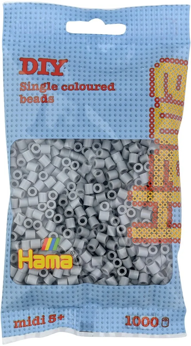 Hama Strijkkralen 1000 Stuks - Donkergrijs