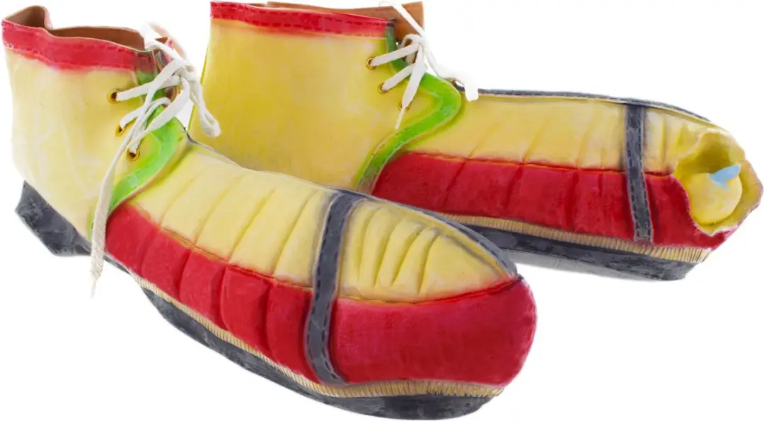 Clownsschoenen 40 cm Vinyl