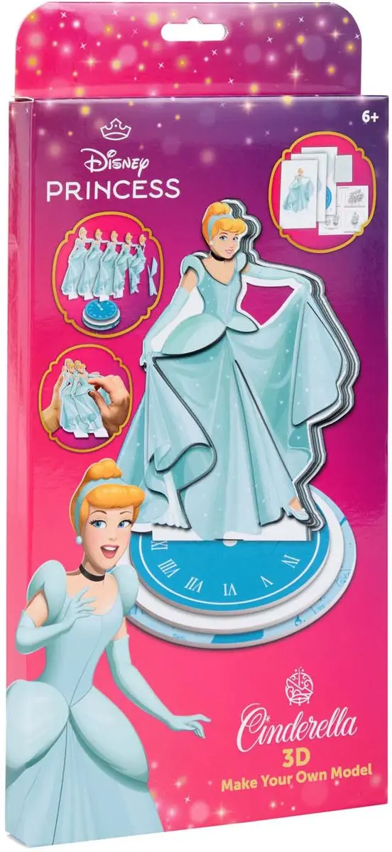 Disney Assepoester Maak Je Eigen 3D Figuur - 12 Onderdelen - afbeelding 3 van 5
