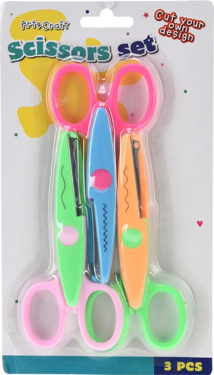 Hobby/knutsel scharen set 3x stuks voor kinderen