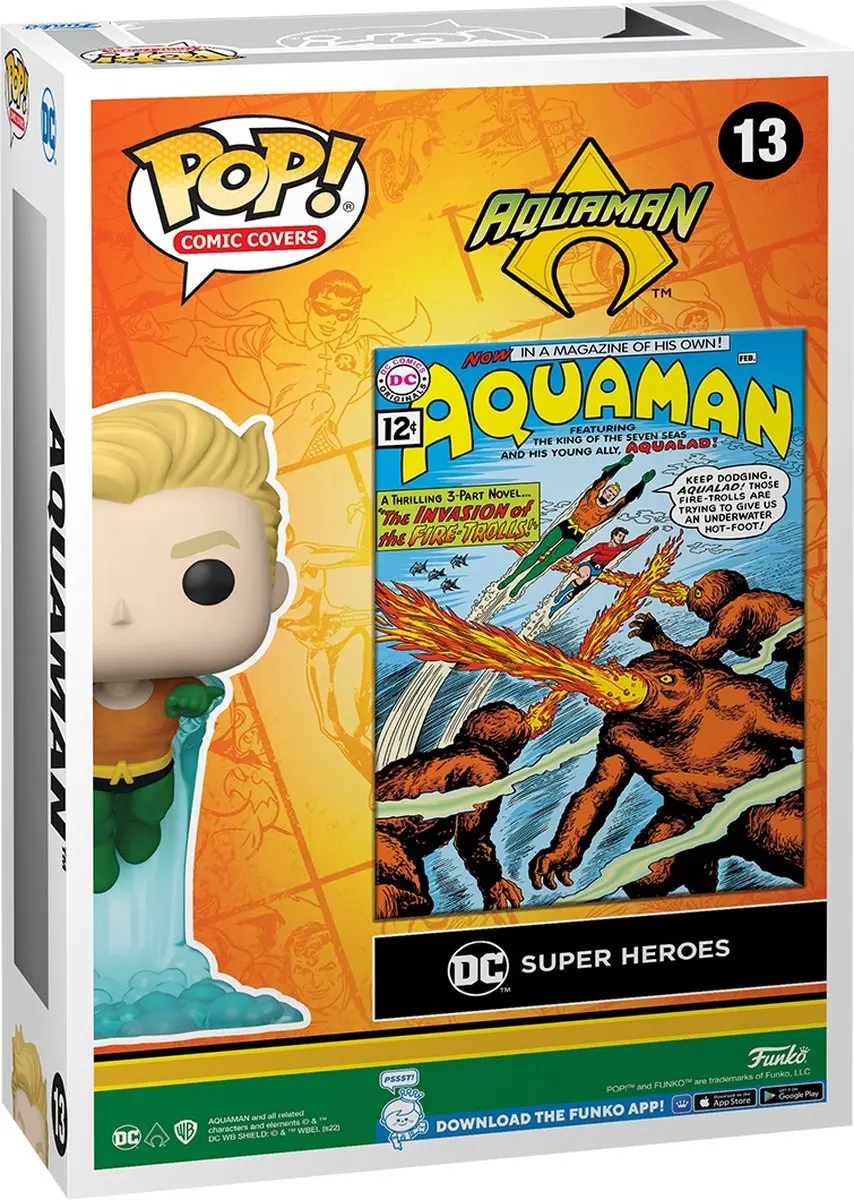 Funko POP! Comic Cover Aquaman - 9cm Verzamelfiguur - afbeelding 3 van 4