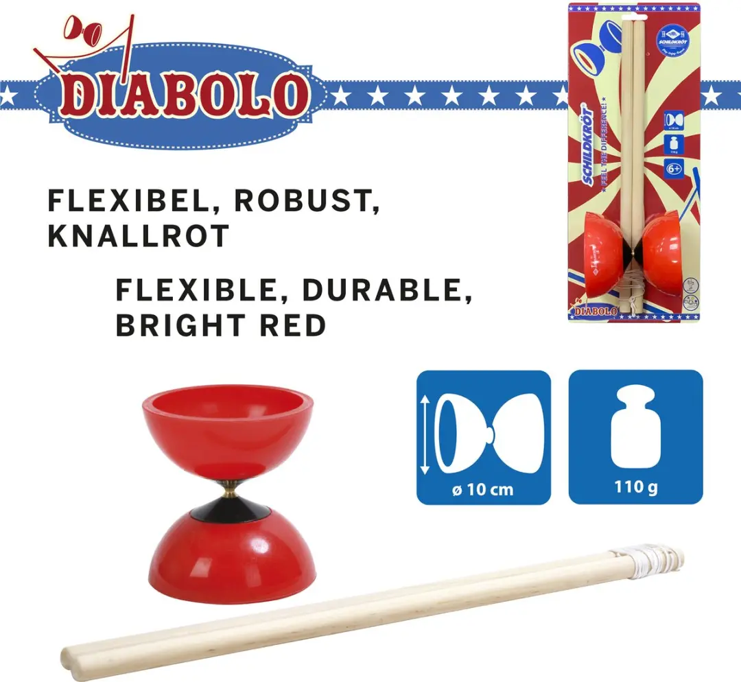 Schildkröt Diabolo 10 cm Rood - afbeelding 4 van 6