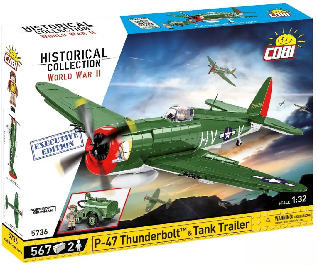 COBI® EXCLUSIVE P-47 Thunderbolt & tankaanhanger