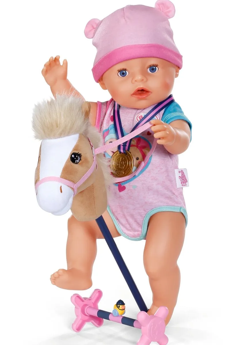 Baby Born Stokpaardje Set 43cm - Multicolor