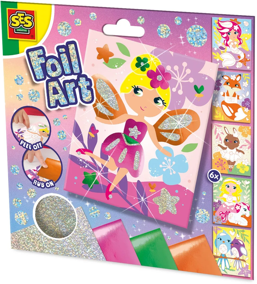 SES Creative Foil Art Vriendjes uit de Sprookjeswereld