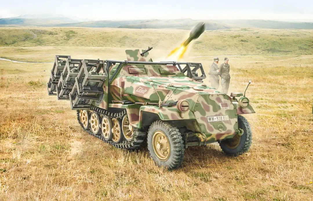 Italeri Sd.Kfz. 251/1 Stuka zu Fuss 1:72 modelbouwpakket - 7080 - afbeelding 3 van 3