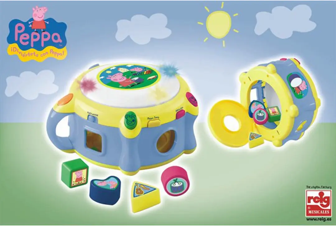 Peppa Pig Elektronische Trommel - Multicolour - afbeelding 2 van 2