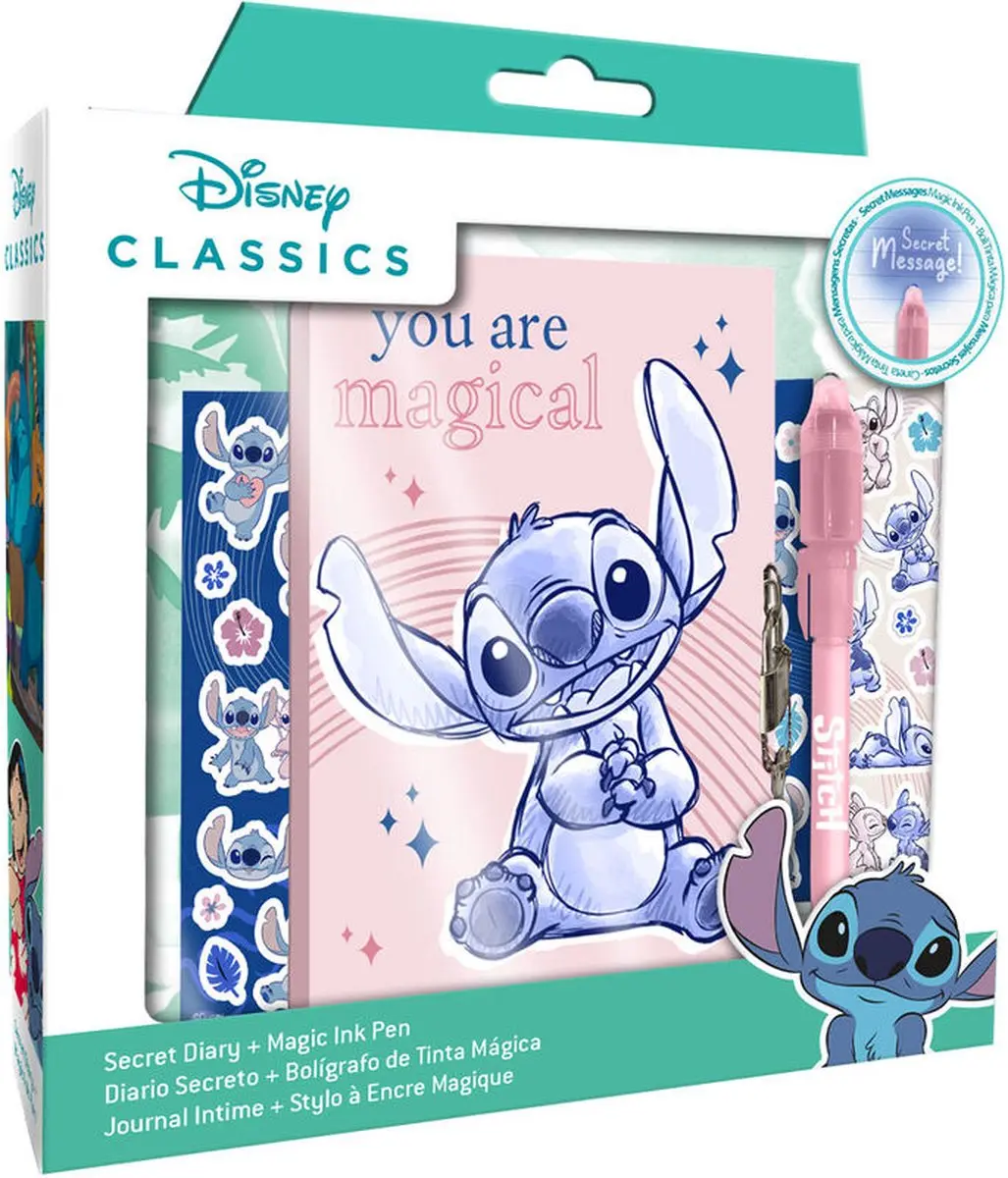 Disney Lilo & Stitch Geheime dagboek / notitieboekje met magie