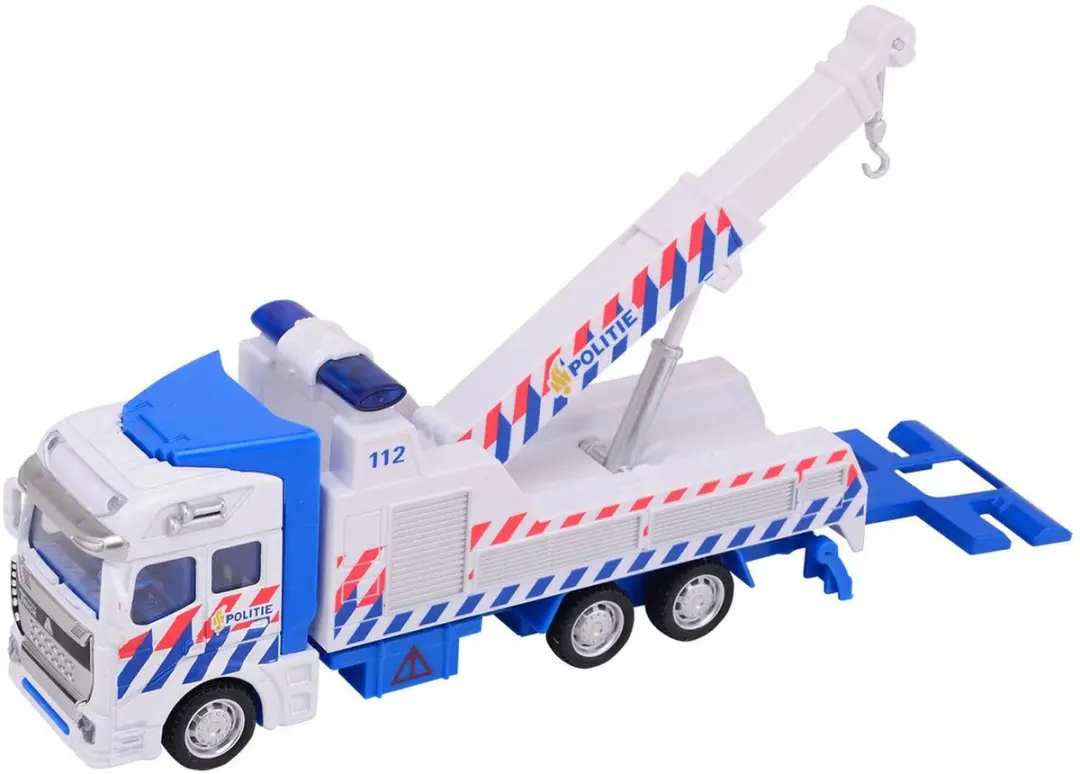 Johntoy Super Cars 1-1-2 Politie Takelwagen 1:50 - afbeelding 3 van 4
