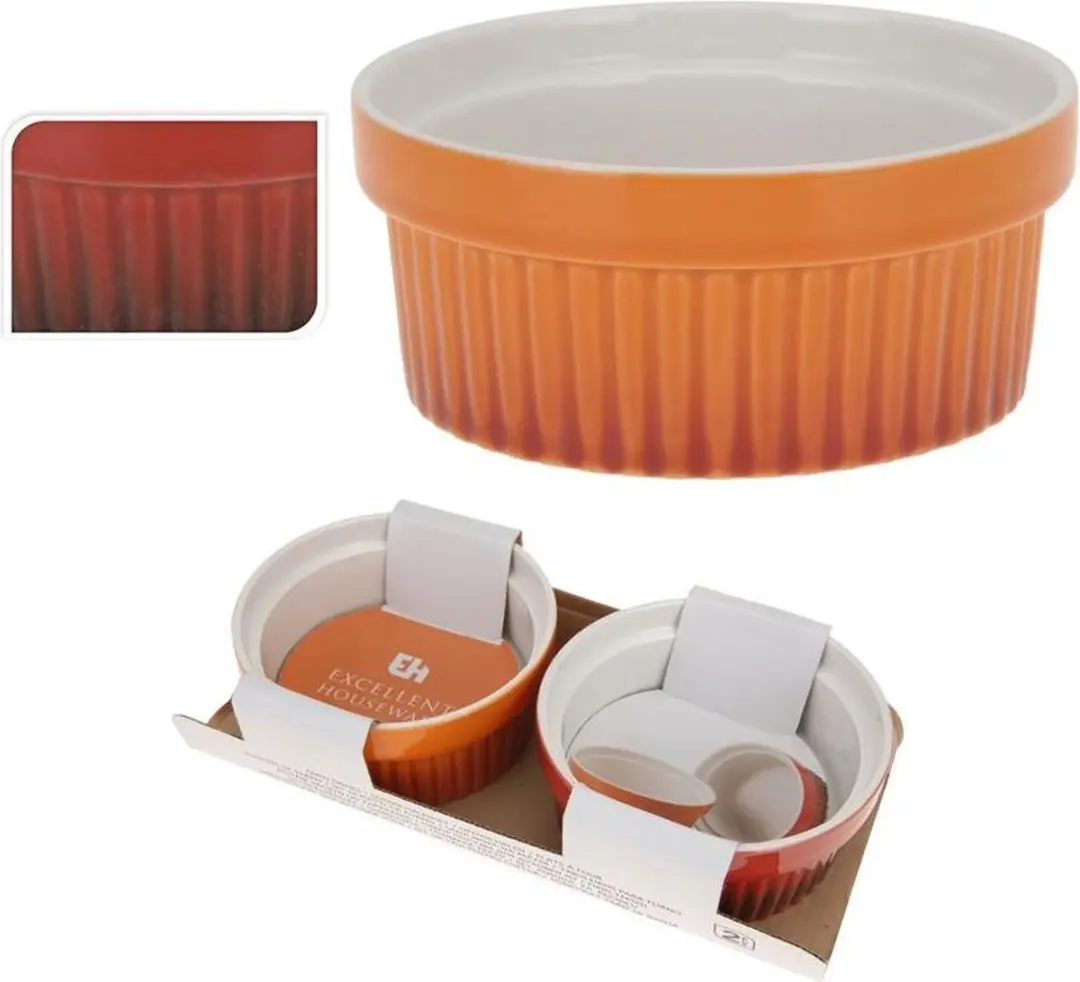 Ovenschaaltjes rond 11cm set/2