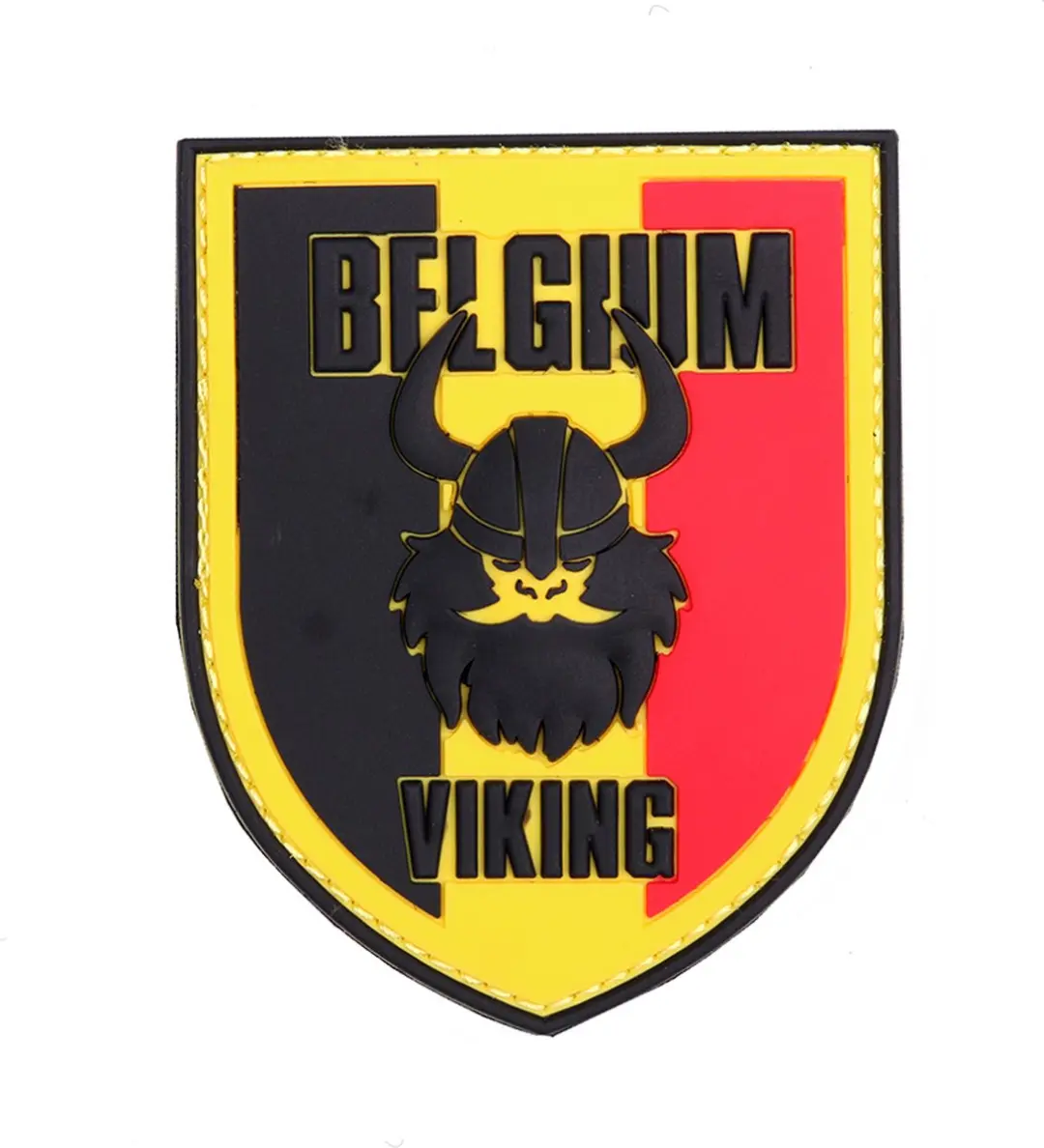 Embleem, 3D PVC Belgium viking