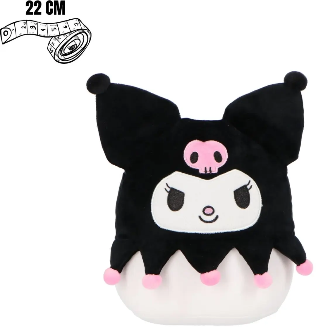 Kuromi Squishy 22cm Knuffel - Zwart - afbeelding 2 van 2