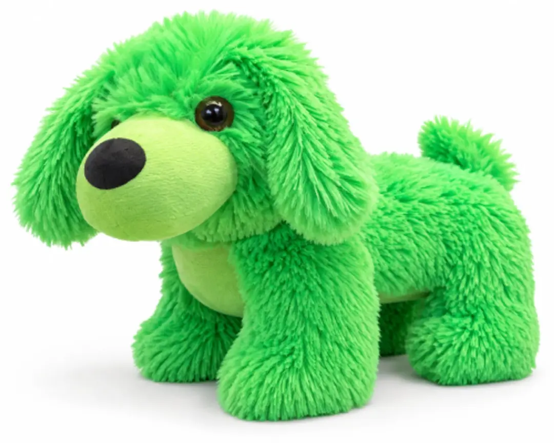 Teckel (Groen) Pluche Knuffel Hond 23 cm