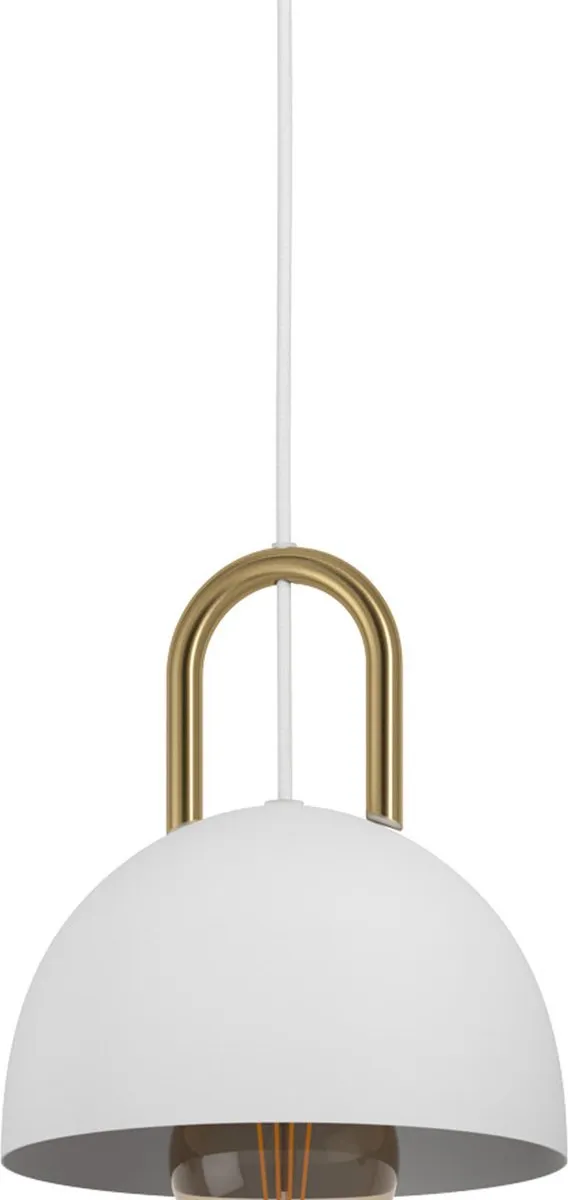 Eglo Calmanera Hanglamp E27 - 3 Lichtpunten - 90cm - Wit/Geelkoper