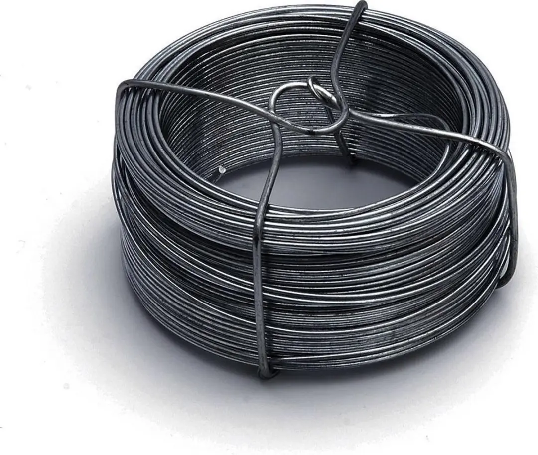1x stuks binddraad / binddraden staal verzinkt 0,7 mm x 100 m op rol