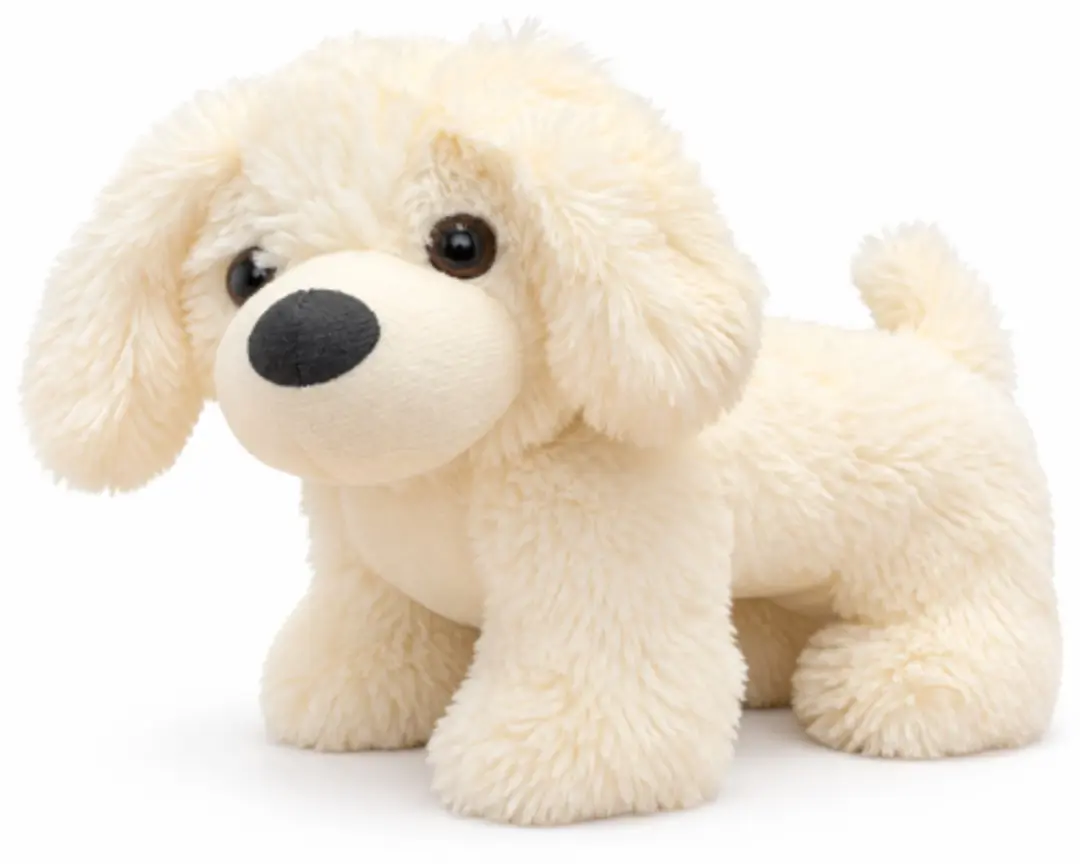 Teckel (Wit) Pluche Knuffel Hond 23 cm