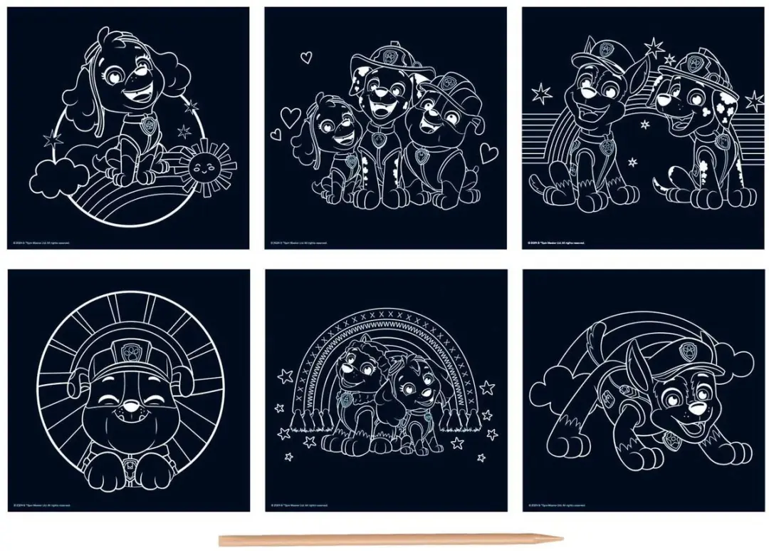 PAW Patrol Kraskaarten Set