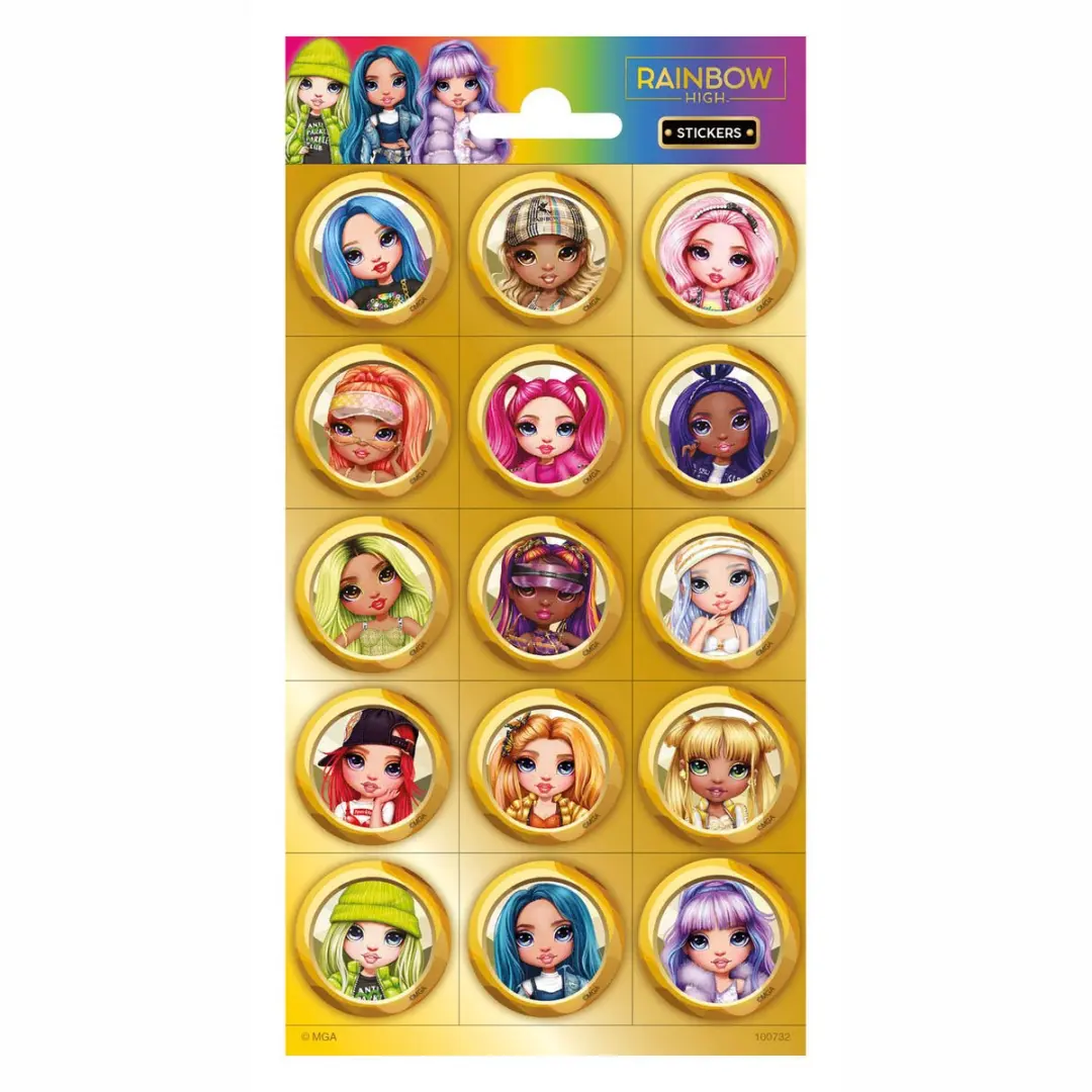 ThimbleToys Rainbow High Stickervel