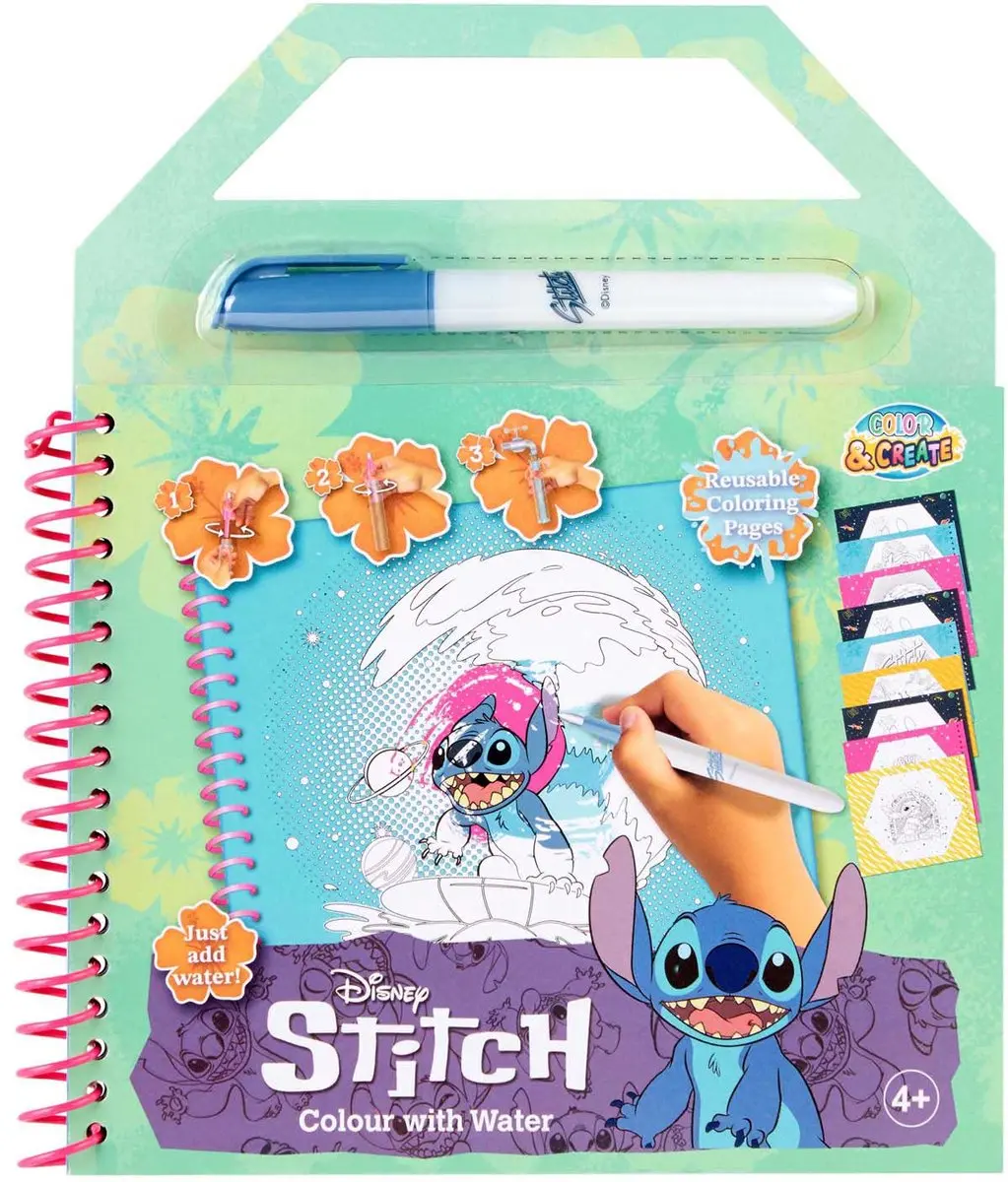 Disney Stitch Waterkleurboek