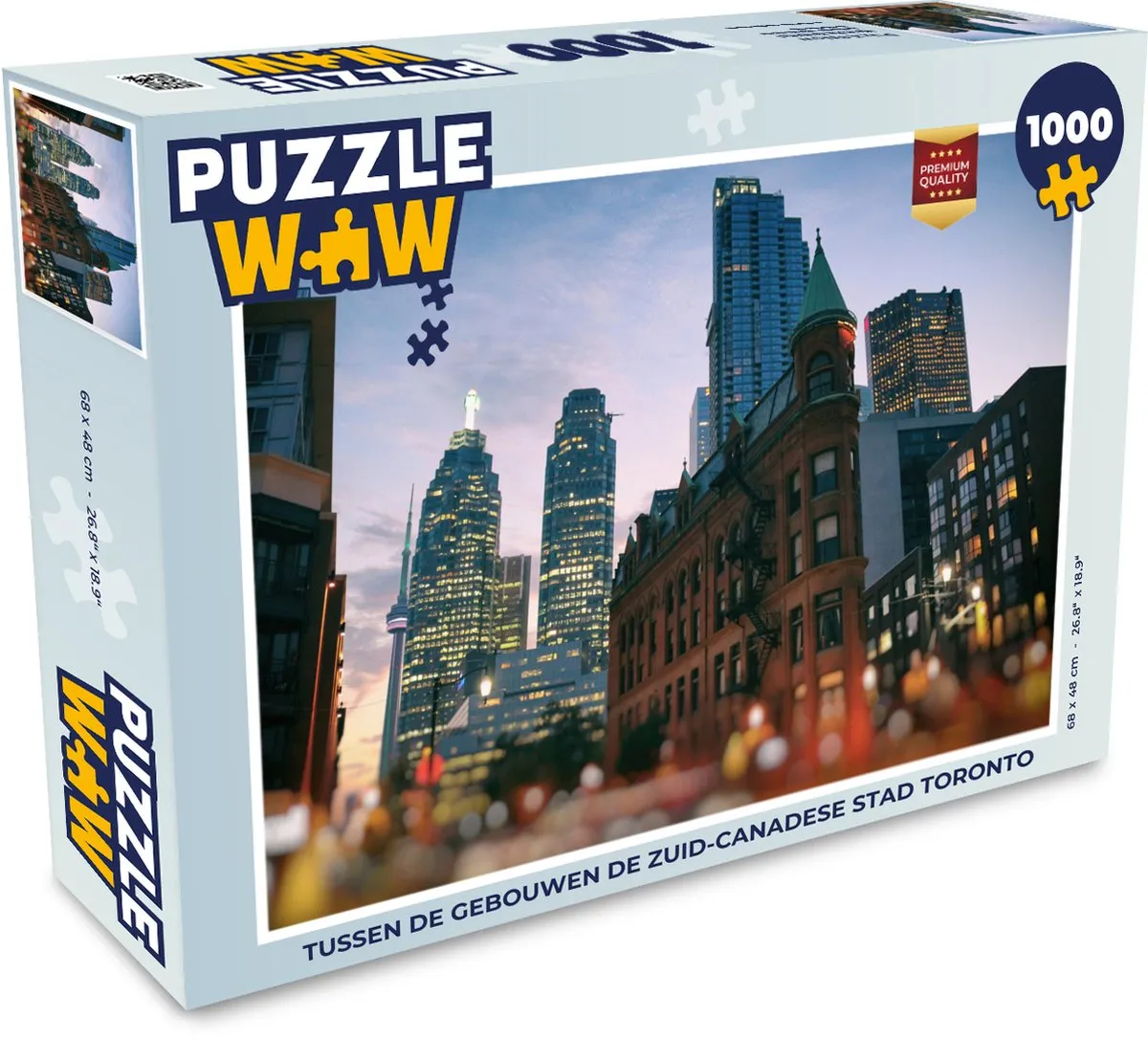 PuzzleWow Toronto Legpuzzel 1000 Stuks - Multicolor