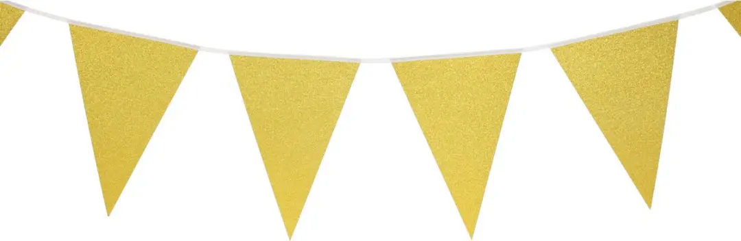 Koopman Vlaggenlijn Glitter Goud 6m