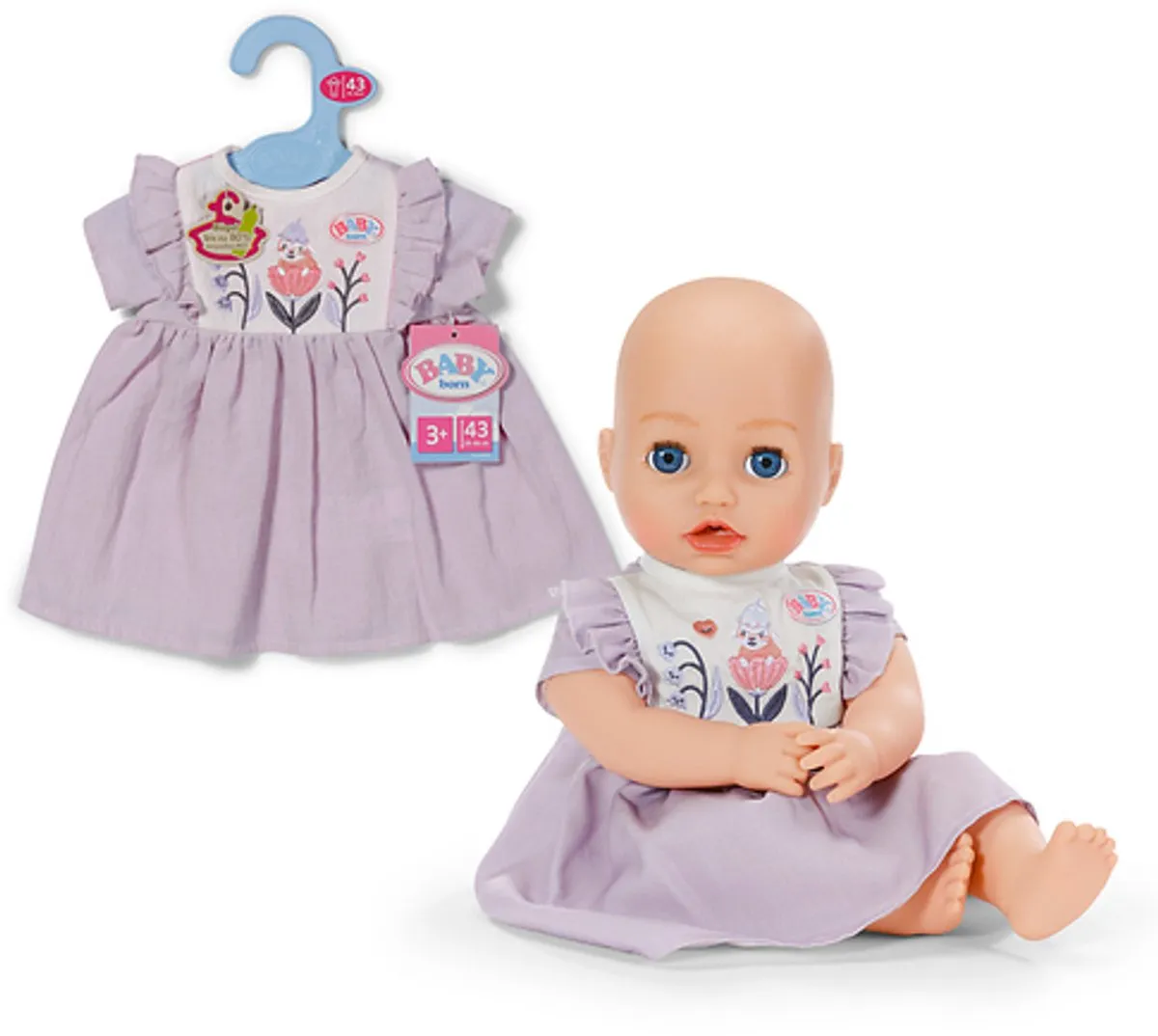 Baby Born Jurk Bos 43cm - Meerkleurig