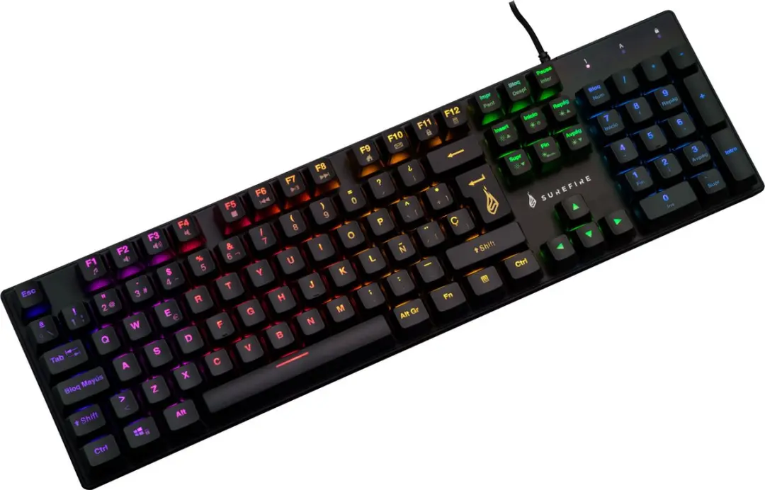 SureFire KingPin M2 60% RGB Gaming Toetsenbord - Zwart - afbeelding 2 van 6