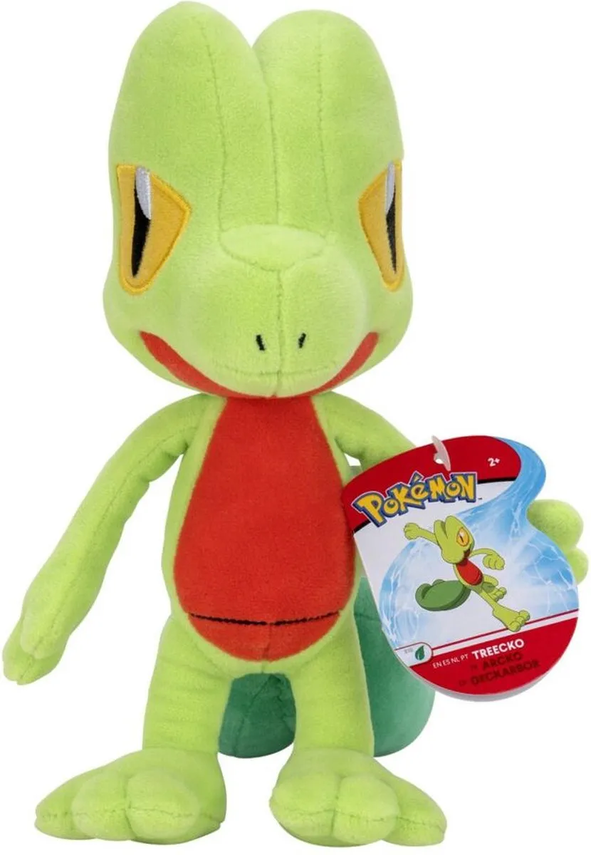 Pokémon Treecko Knuffel 20cm - Groen