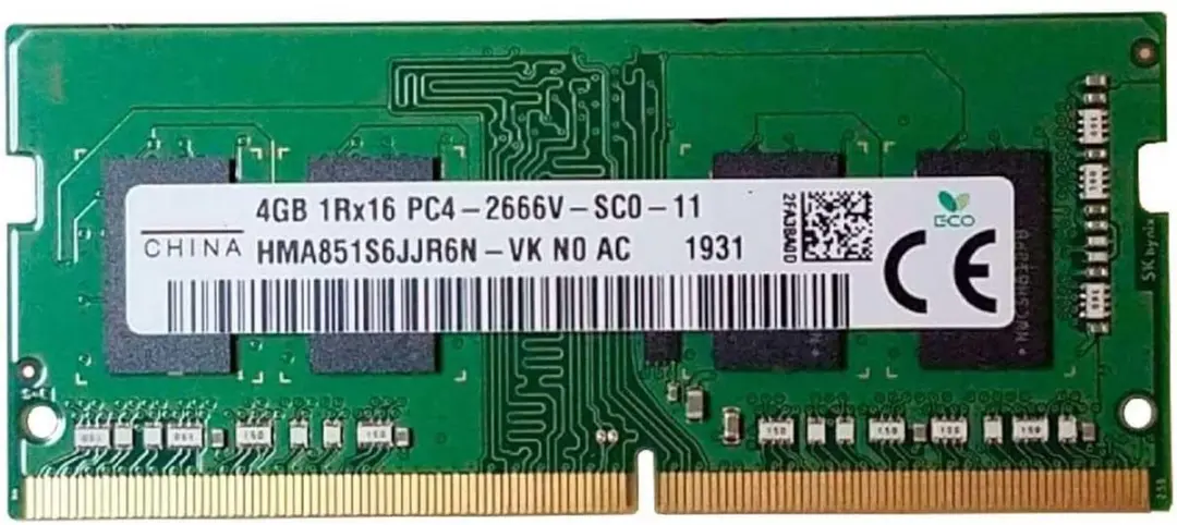 SK Hynix 4GB DDR4 Laptopgeheugen