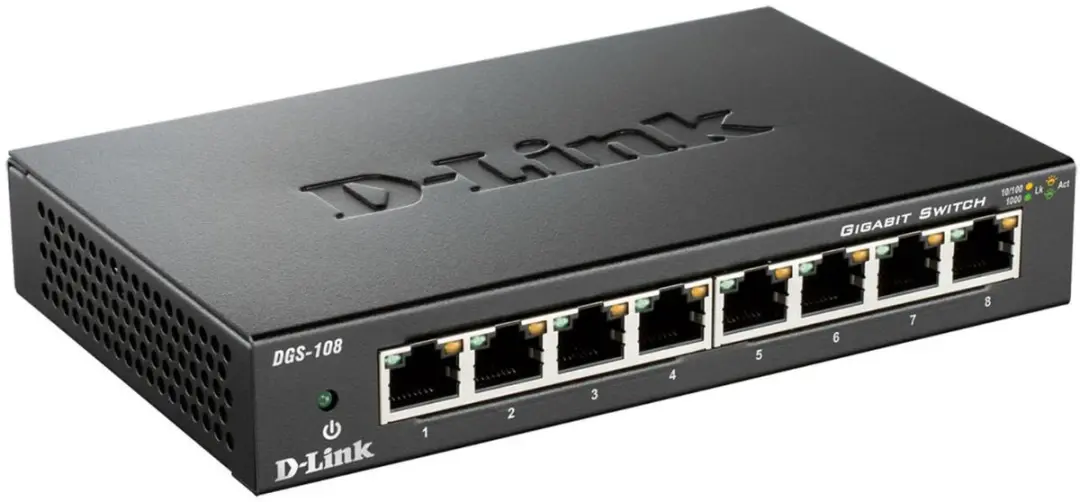 D-Link DGS-108 Netwerkswitch - 8 Poorten - Zwart - afbeelding 4 van 6
