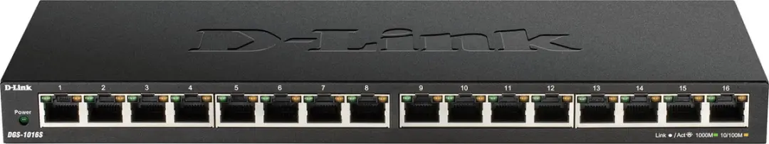 D-Link DGS-1016S/E Netwerk Switch 16-poorts - Wit - afbeelding 3 van 5