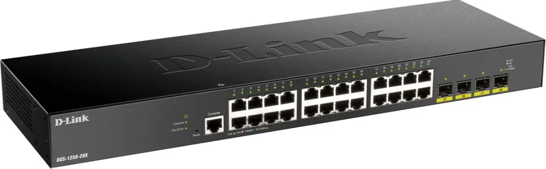 D-Link DGS-1250-28X/E Switch - Zwart - afbeelding 3 van 3