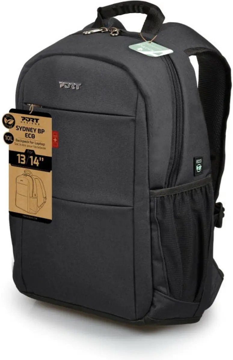 PORT Designs Sydney ECO Laptop Rugzak - Gerecycled - Zwart - afbeelding 2 van 6