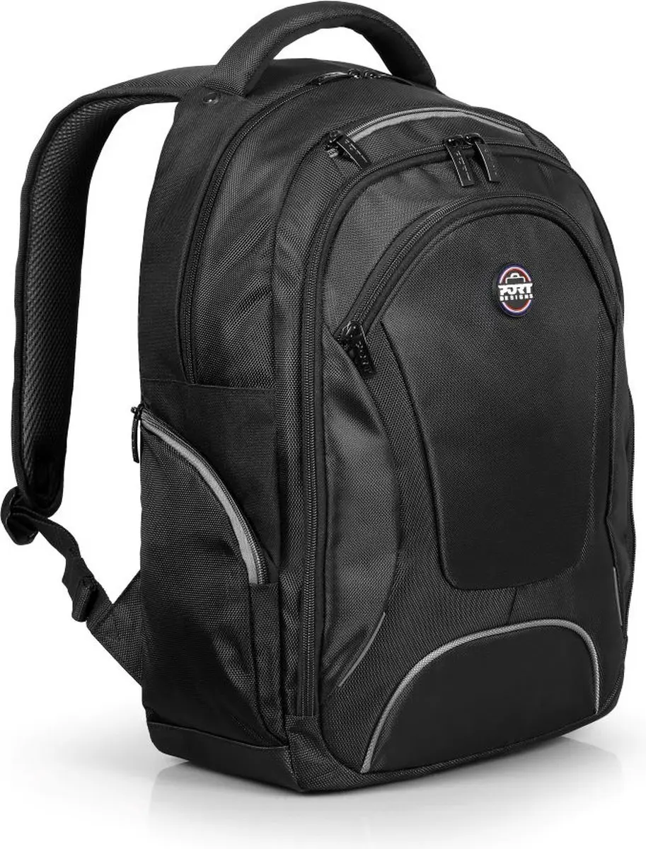 PORT Designs Courchevel II ECO Laptop Rugzak 17.3 inch - 24L - Zwart - afbeelding 6 van 6