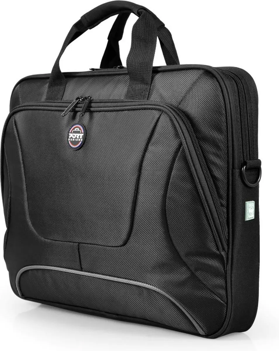 Port Designs Courchevel ECO Laptoptas - tot 16 inch - Zwart - afbeelding 6 van 6