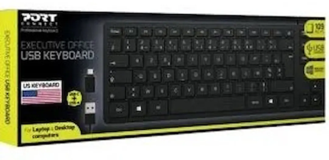 PORT Office Executive Low Profile 900754-US Toetsenbord - Zwart - afbeelding 3 van 4
