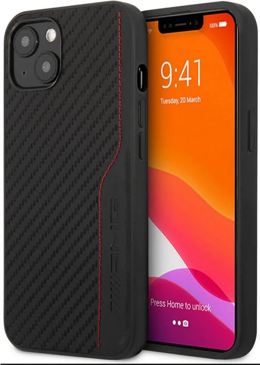 Mercedes-AMG Carbon Back Case Apple iPhone 14 - Zwart - MBA14CBK