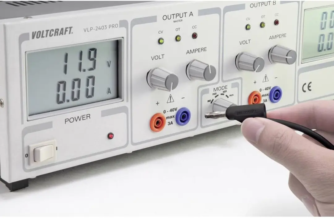 Voltcraft MSB-300-0.25-SW Meetsnoer Banaanstekker - Zwart - afbeelding 4 van 4