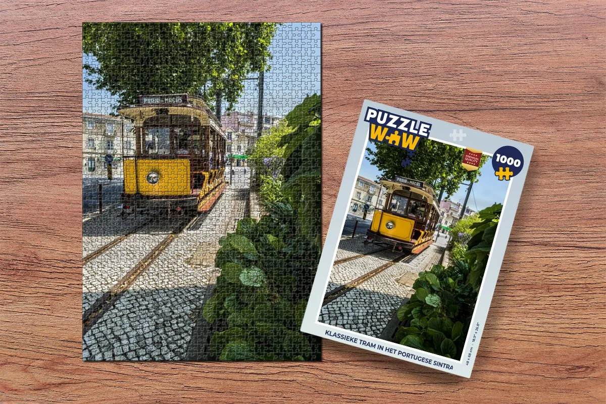 PuzzleWow Legpuzzel Sintra Tram 1000 Stuks - Multicolor