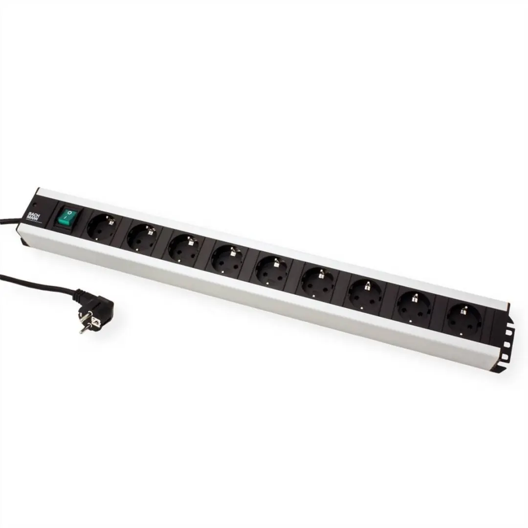 Bachmann 300.004 Stekkerdoos 9x Geaard - 2 m - afbeelding 4 van 6