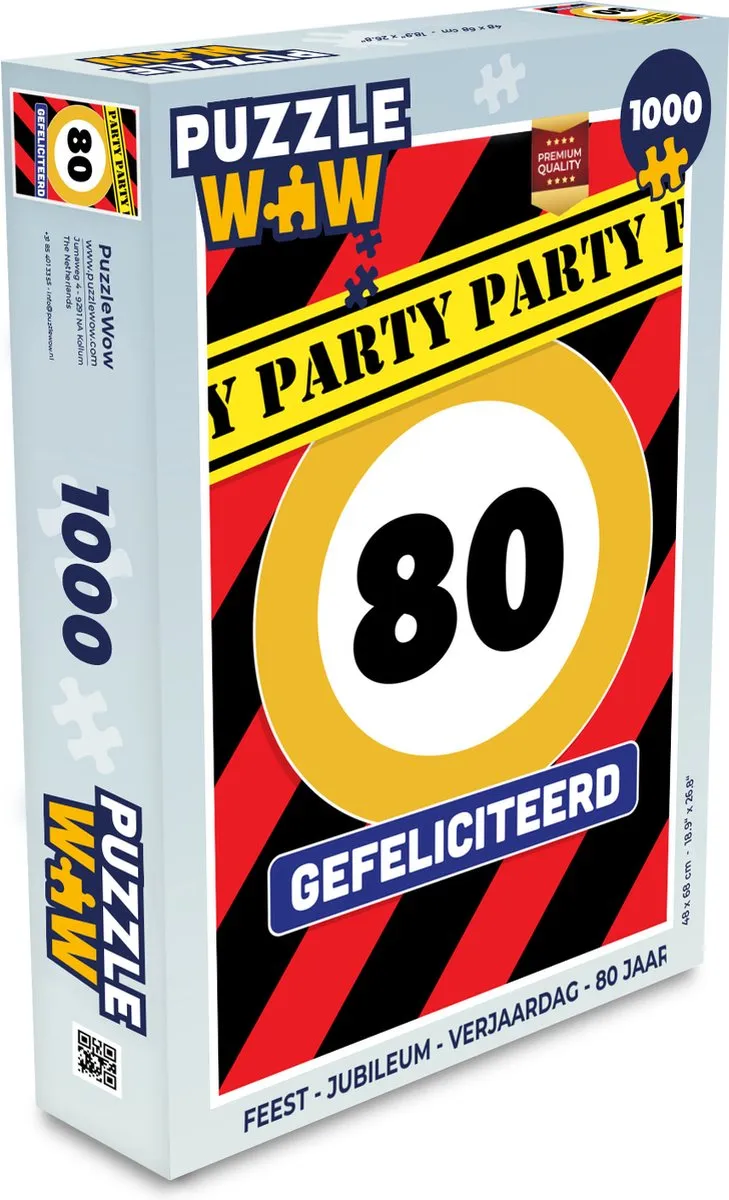 PuzzleWow Legpuzzel 1000 Stuks