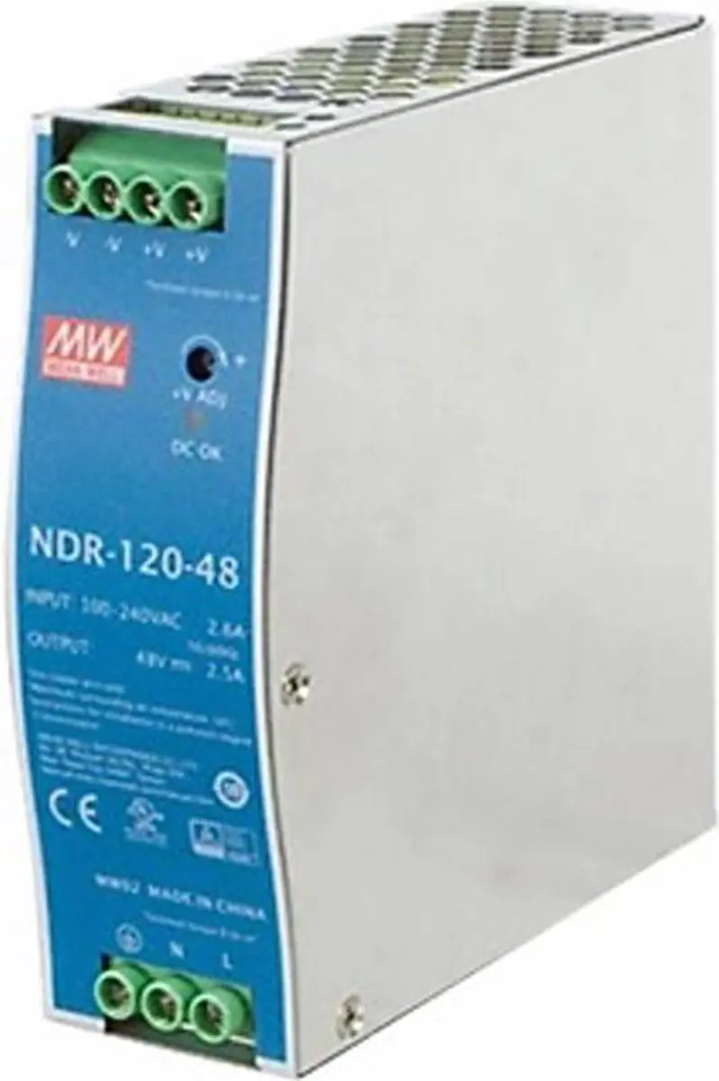 Mean Well NDR-120-48 DIN-rail netvoeding