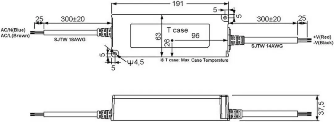 Mean Well LPV-150-12 LED Driver 12V 10A 120W - afbeelding 2 van 3